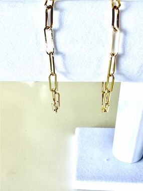 Melinda Maria Gold Paperclip Chain bracelets